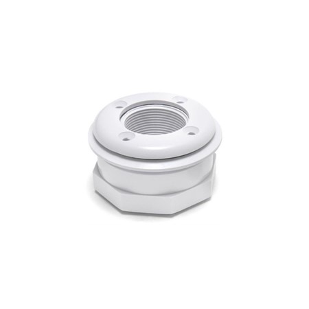 Vinyl Inlet Fitting, White, 1 1/2" (assembly) Inlets, Wall Fittings, 